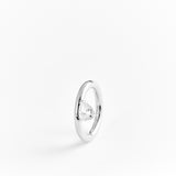 Sopra Aperto Pera Ring Silver