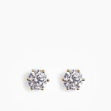 Stud earrings Gold- 7mm