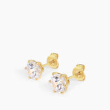 Studs Earrings Gold - 8 mm
