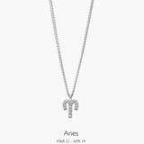 Zodiac Necklace Silver Taurus