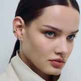 Emerald Ear Cuff Gold