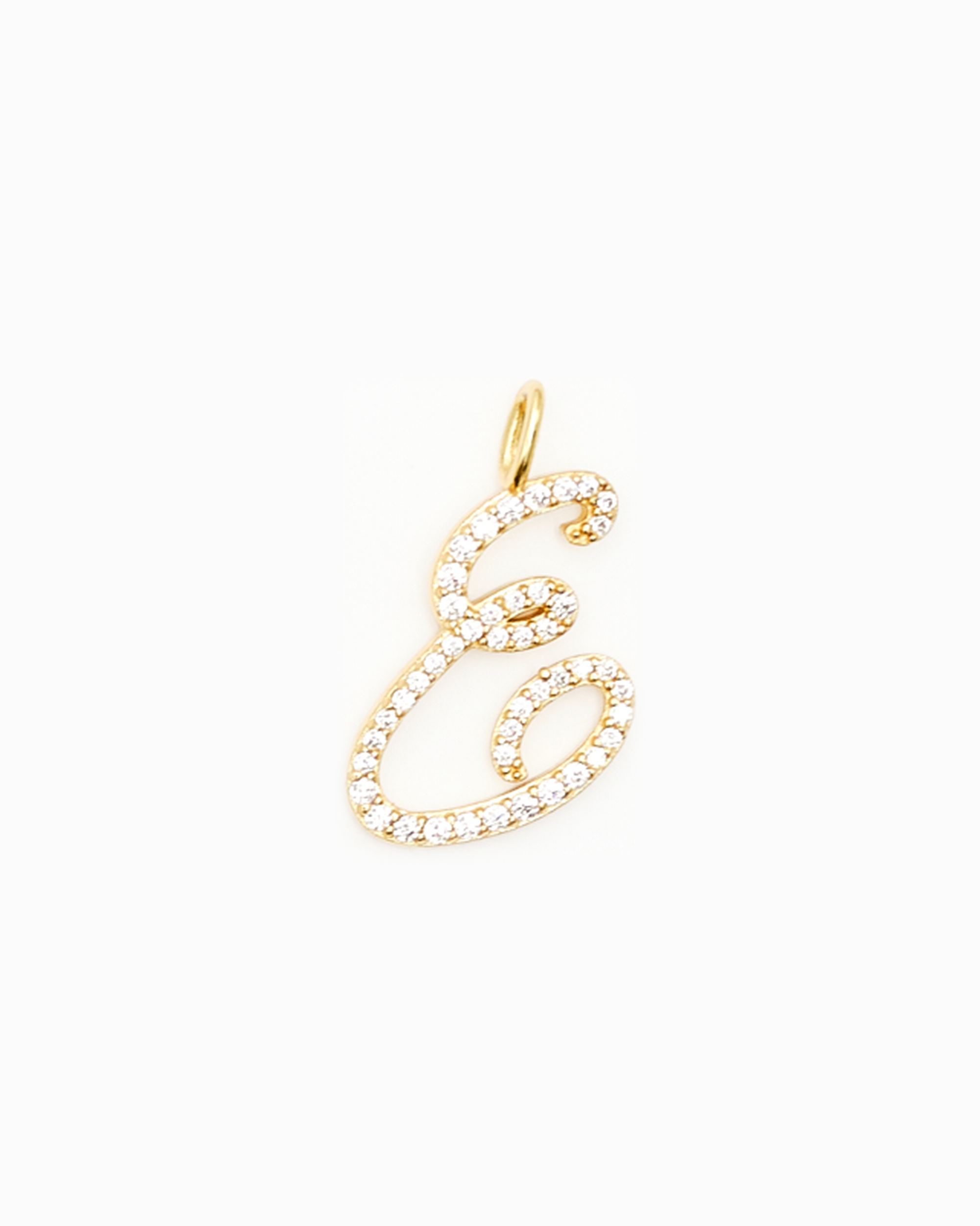 Italic Letters Charm Gold