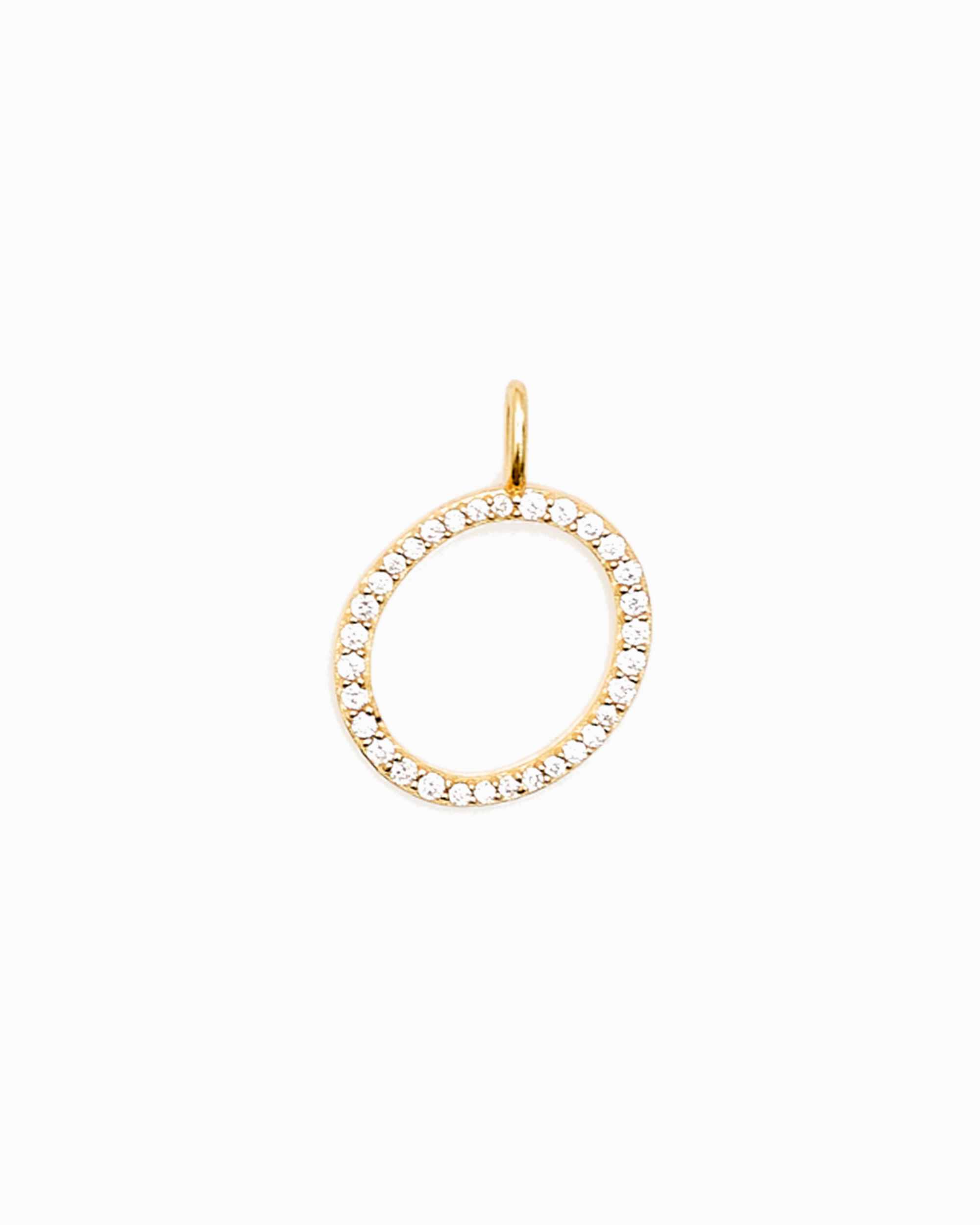Italic Letters Charm Gold
