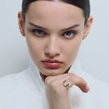 Centro Emerald Ring Gold
