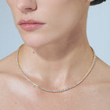 Tennis Necklace Gold 3 mm